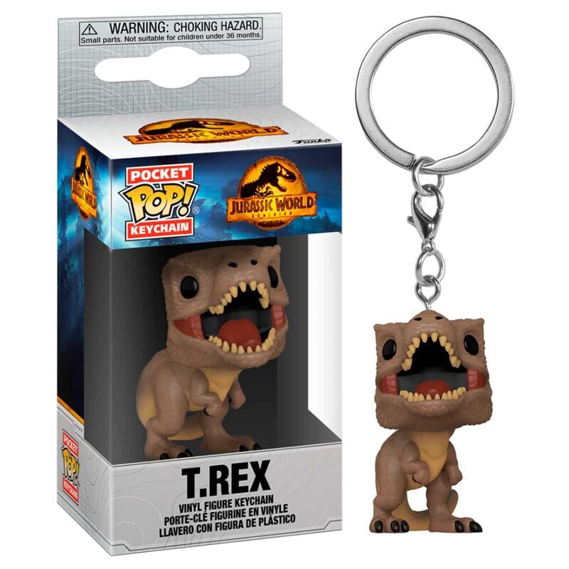 Llavero Funko Pocket Pop de T-Rex de Jurassic World 3