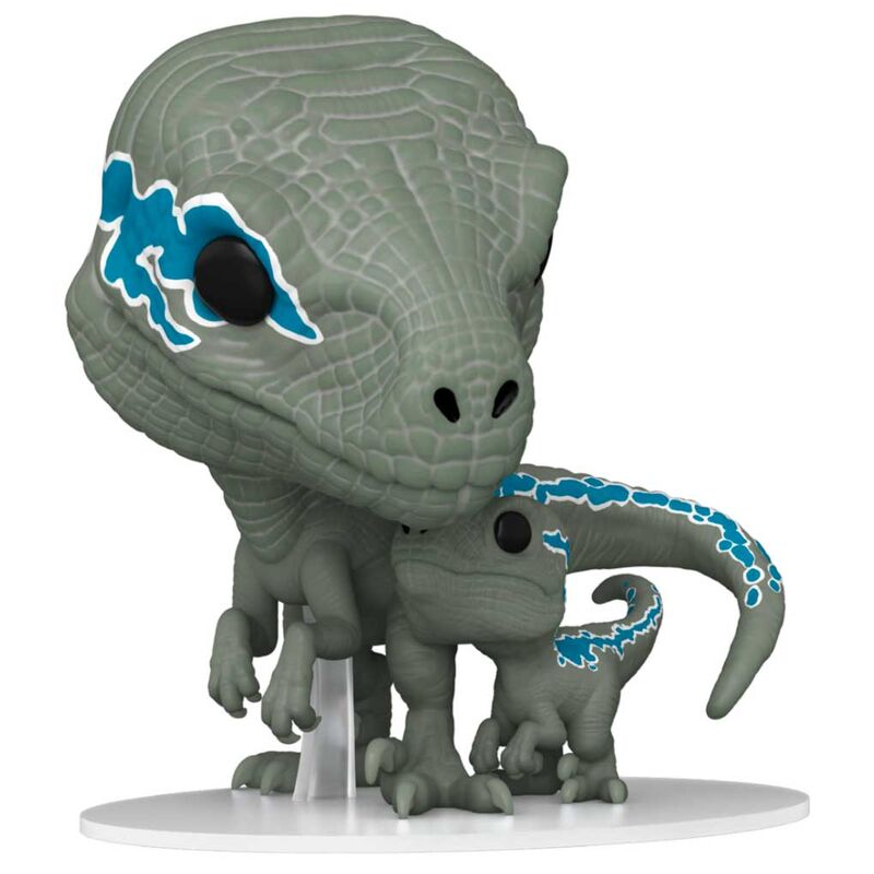 Figura Funko POP! de los velociraptores Blue y Beta en caja con ventana - 3