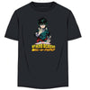 Camiseta negra de My Hero Academia con ilustración frontal