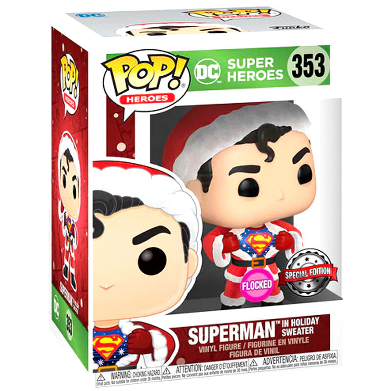 Set Funko POP! Superman con camiseta roja y figura Holiday Edition - 10