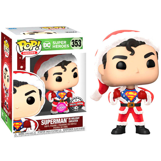 Set Funko POP! Superman con camiseta roja y figura Holiday Edition - 7