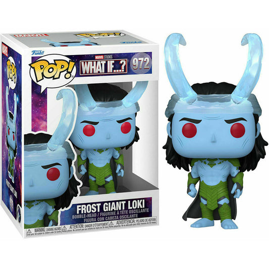 Figura Funko POP! Frost Giant Loki con casco de cuernos y armadura verde - 2