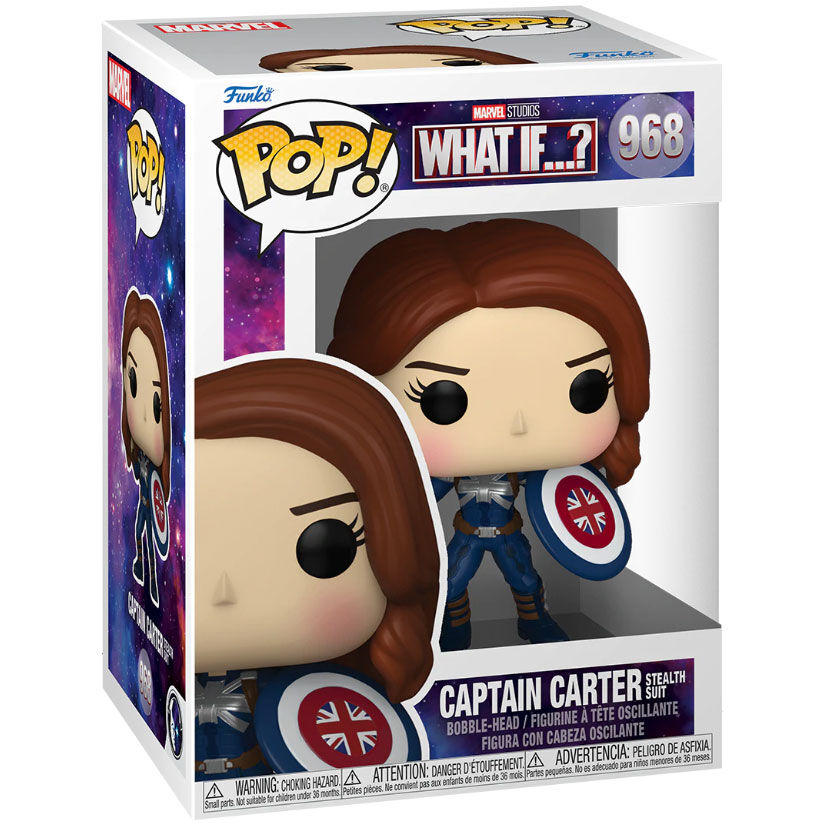 Figura Funko POP! de Captain Carter Stealth con escudo británico - 2