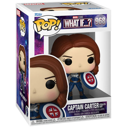 Figura Funko POP! de Captain Carter Stealth con escudo británico - 2