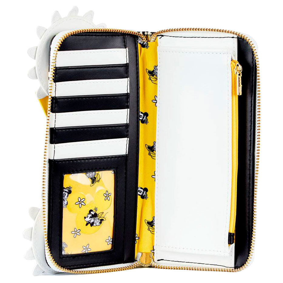 Cartera Loungefly de Minnie Disney con margaritas y lazo amarillo - 3
