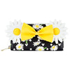 Cartera Loungefly de Minnie Disney con margaritas y lazo amarillo