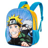 Mochila 3D de Naruto y Kakashi en azul y amarillo