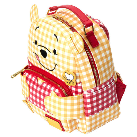 Mochila Gingham de Winnie the Pooh Disney Loungefly con orejas 3D - 3