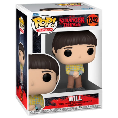 Figura Funko POP! de Will de Stranger Things con camisa amarilla de cuadros - 3