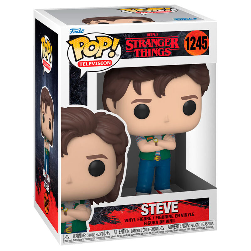 Figura Funko POP! de Steve de Stranger Things con chaleco verde - 3