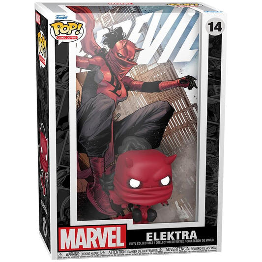 Figura Funko POP! Comic Covers Marvel de Elektra en caja ilustrada - 3