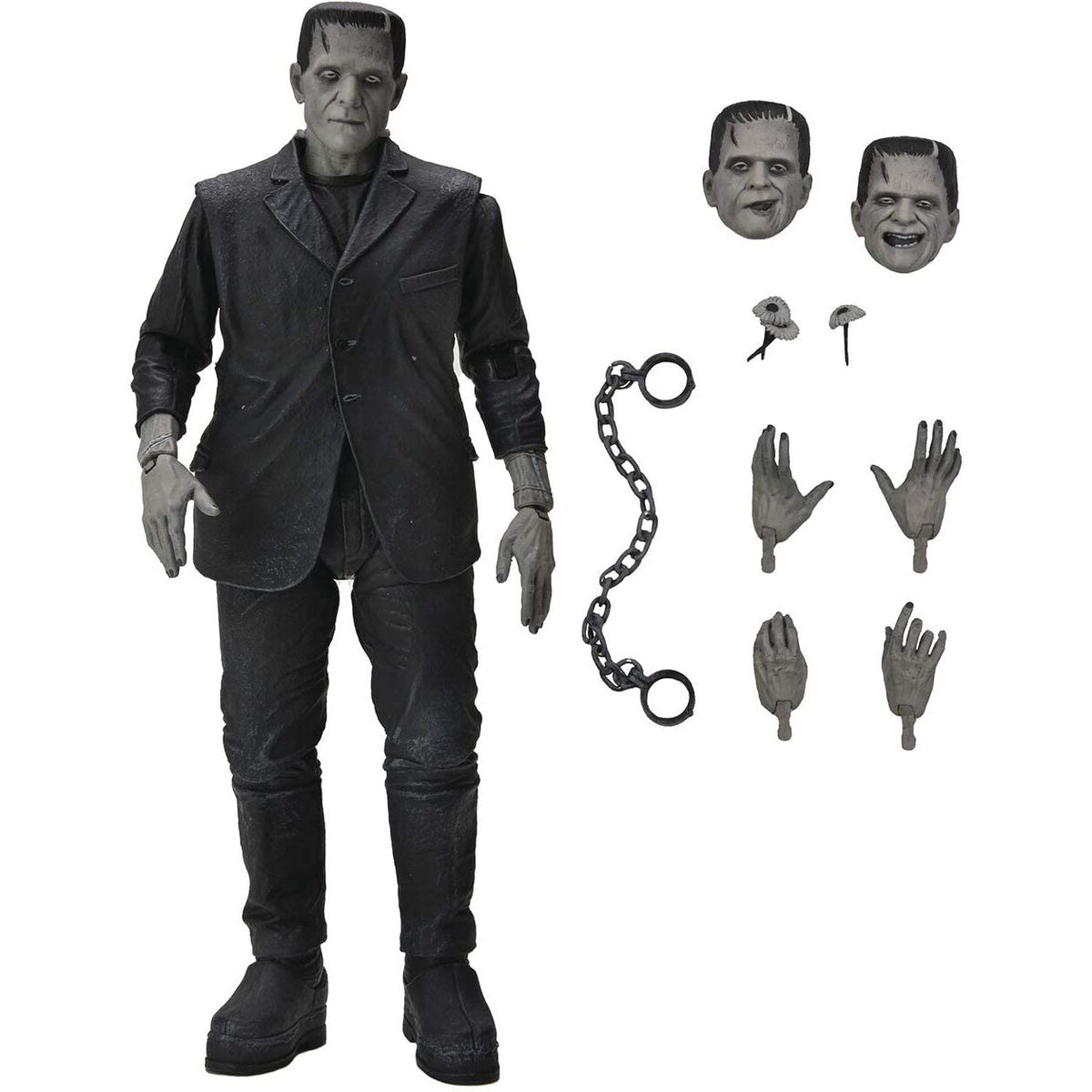 Figura NECA Frankenstein Monster en blanco y negro - 7