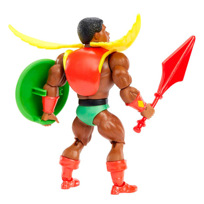 Figura articulada Sun-Man de Masters of the Universe Origins con espada y escudo - 4
