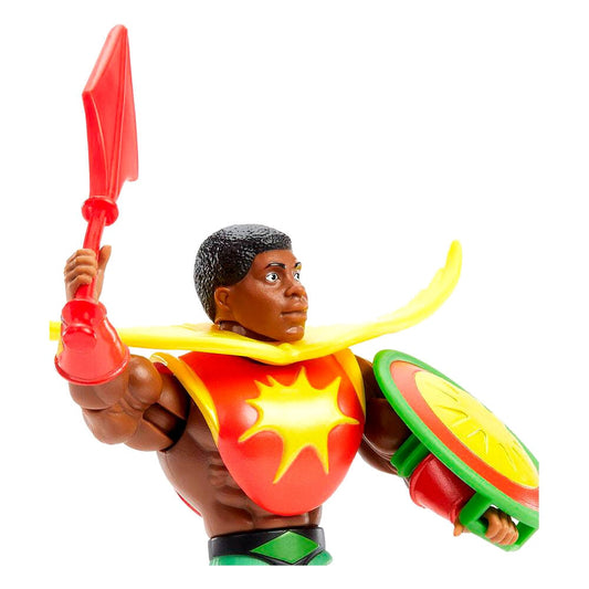 Figura articulada Sun-Man de Masters of the Universe Origins con espada y escudo - 5
