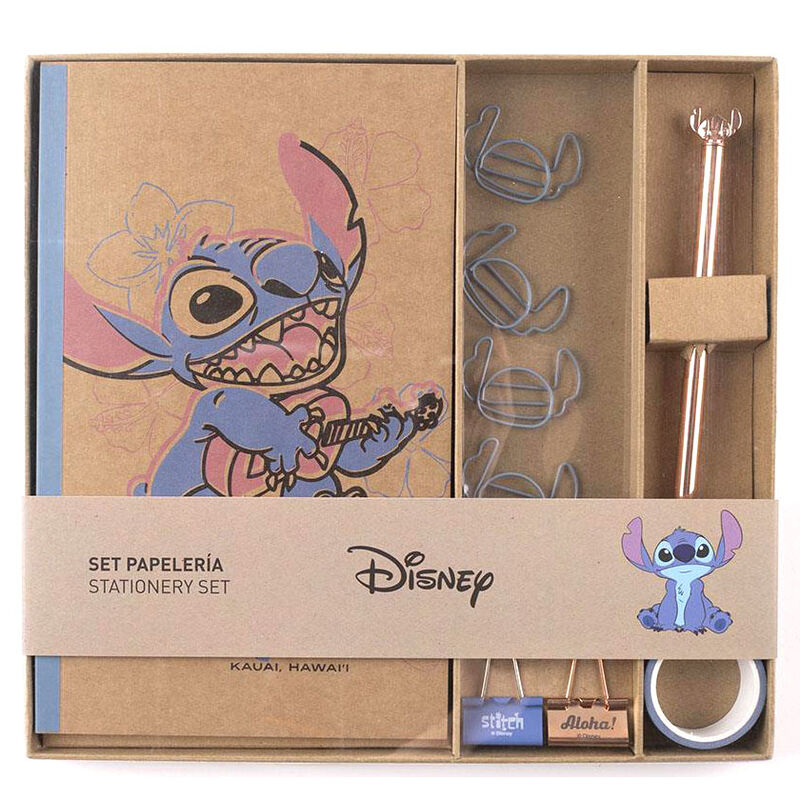 Set de papelería Stitch Disney CERDÁ con accesorios de escritorio