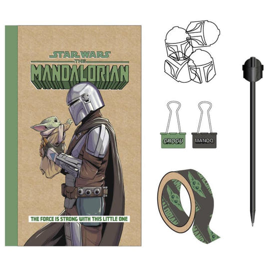 Set de papelería Star Wars The Mandalorian con Grogu y Mando - 3