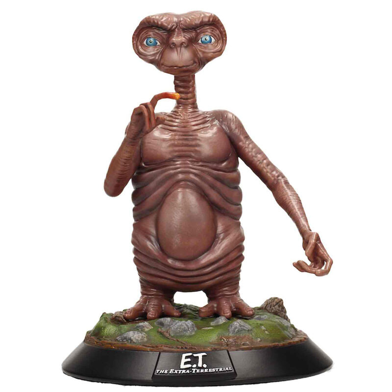 Estatua de E.T. El Extraterrestre de resina sobre base escénica