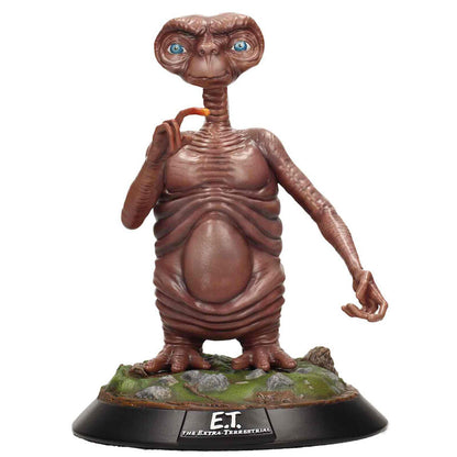 Estatua de E.T. El Extraterrestre de resina sobre base escénica