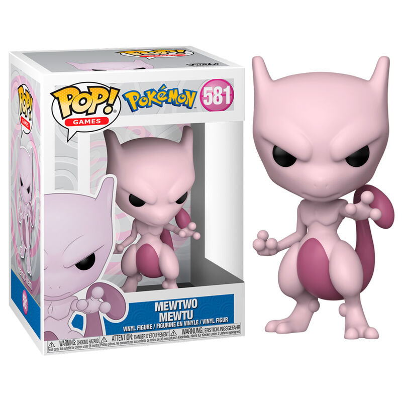 Figura Funko POP! de Mewtwo en vinilo rosa y morado - 2