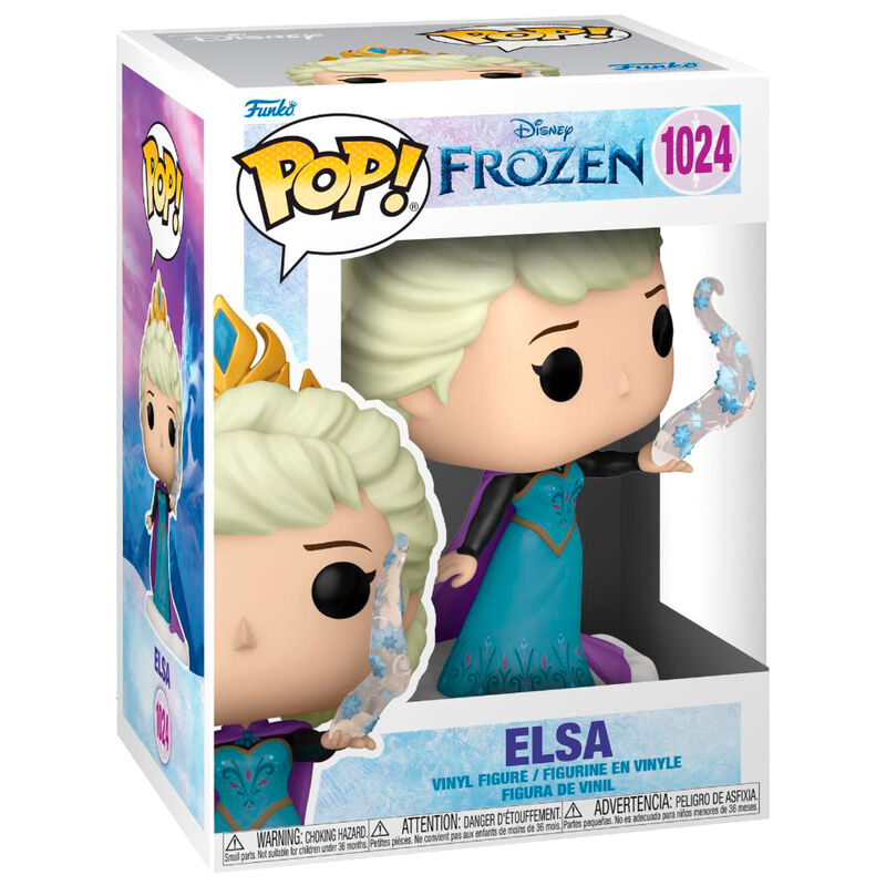Figura Funko POP! de Elsa de Frozen con corona y efectos de hielo - 3