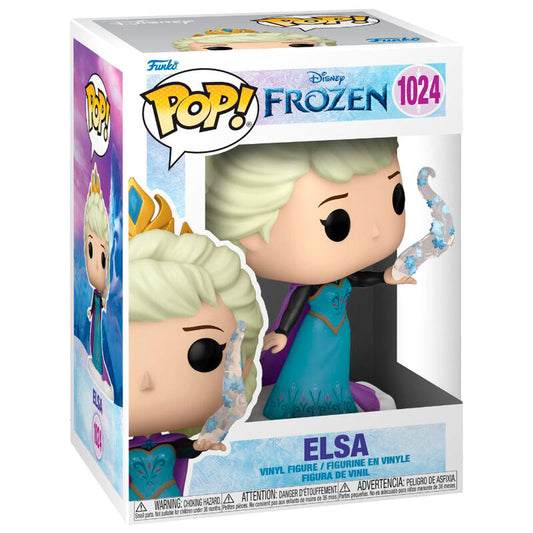 Figura Funko POP! de Elsa de Frozen con corona y efectos de hielo - 3