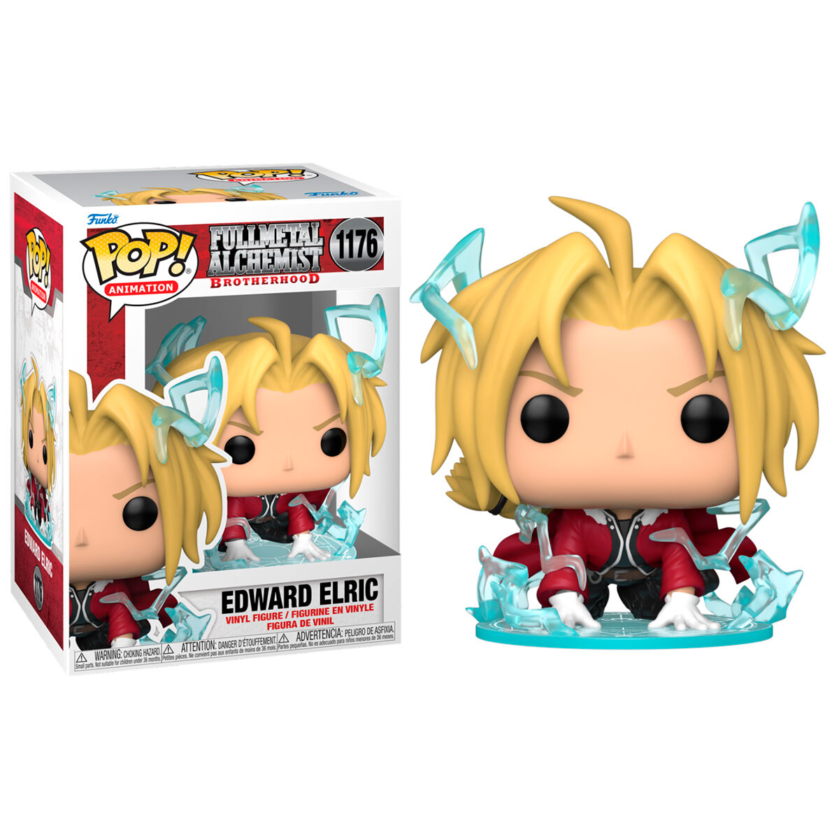 Figura Funko POP! de Edward Elric con efectos de alquimia azules - 2