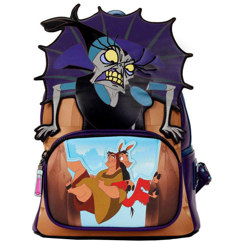 Mochila Loungefly Disney de El Emperador y sus Locuras con diseño de villanos