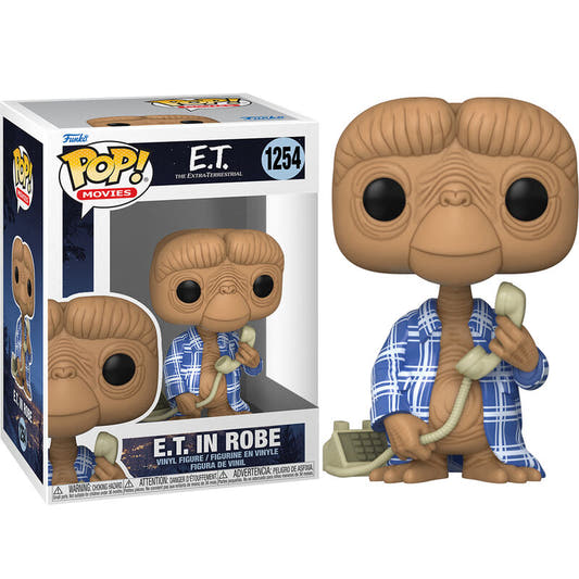 Figura Funko POP! E.T. El Extraterrestre 40th con bata azul y teléfono - 2