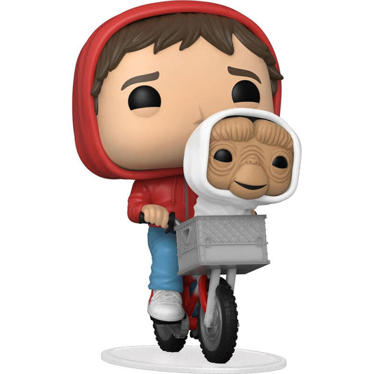 Figura Funko POP! de Elliott en bicicleta con E.T. en la cesta