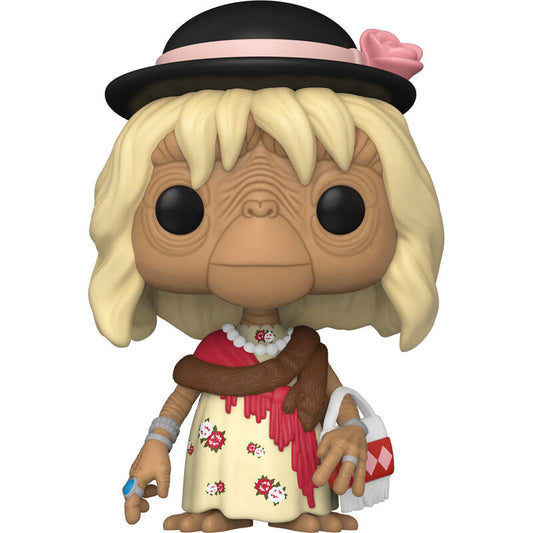 Figura Funko POP! de E.T. disfrazado con sombrero y vestido floral
