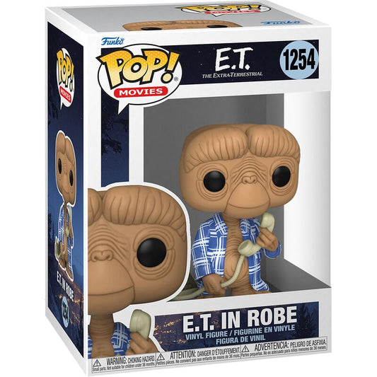 Figura Funko POP! E.T. El Extraterrestre 40th con bata azul y teléfono