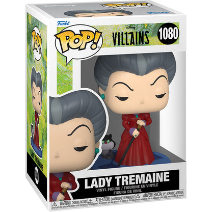 Figura Funko POP! de Lady Tremaine con bastón y gato negro - 4