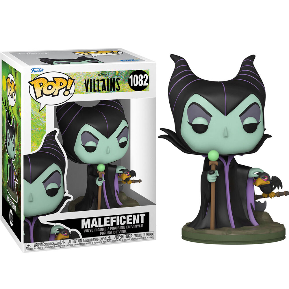 Figura Funko POP de Maleficent con cuervo y bastón - 2