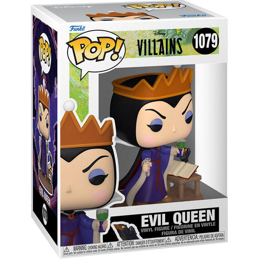 Figura Funko POP! de Queen Grimhilde con corona, copa y cuervo - 3