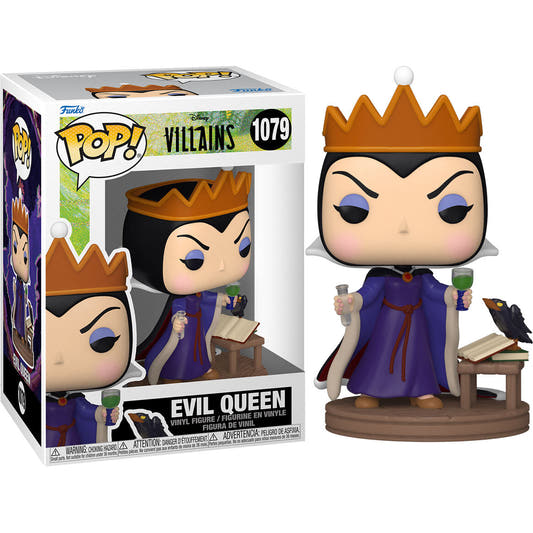 Figura Funko POP! de Queen Grimhilde con corona, copa y cuervo - 2