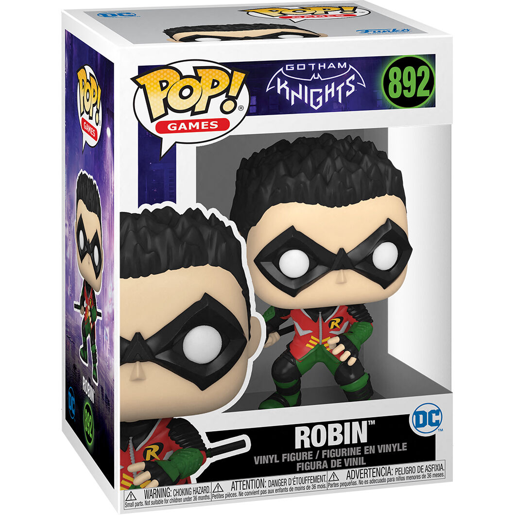 Figura Funko POP! de Robin de Gotham Knights en caja con ventana