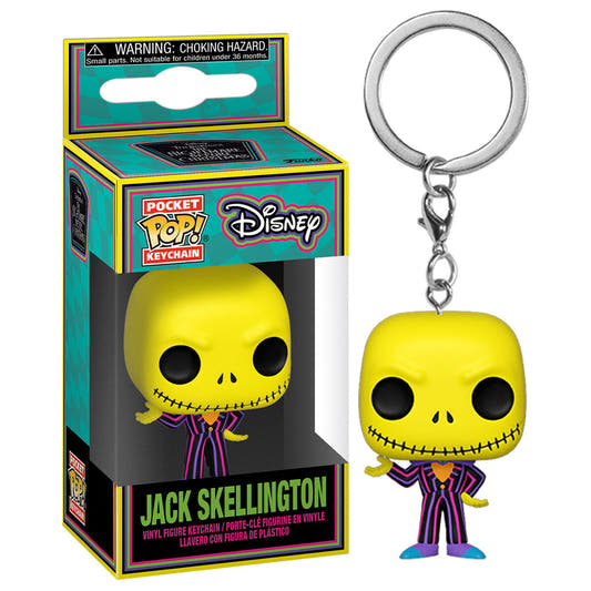 Llavero FUNKO Pocket POP! de Jack Skellington con traje a rayas