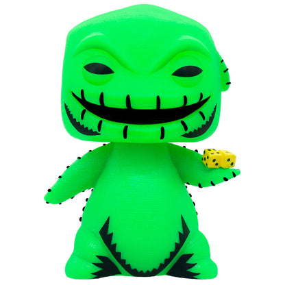 Figura Funko POP! de Oogie Boogie verde con dados amarillos