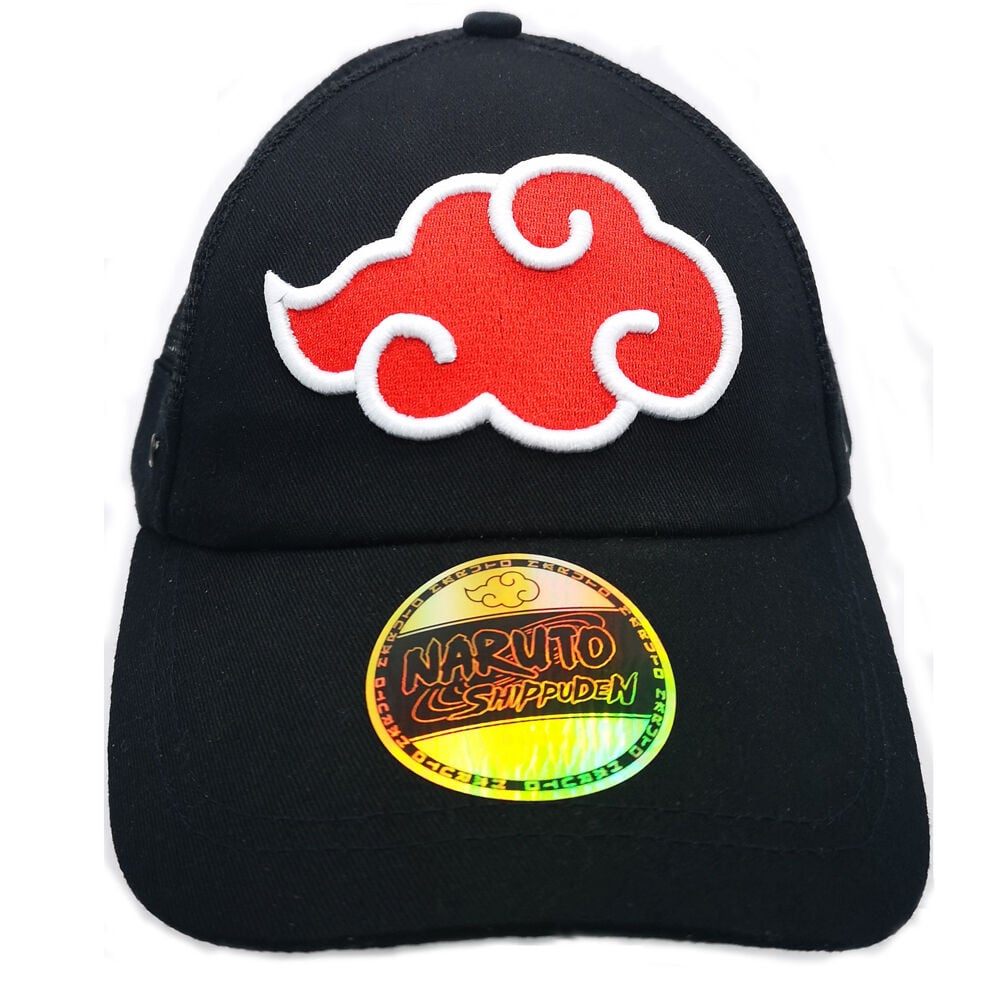 Gorra Naruto Junior negra con nube roja de Akatsuki