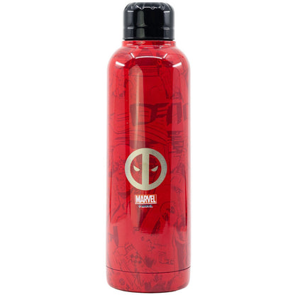 Botella térmica roja de acero inoxidable con diseño de Deadpool Marvel - 2