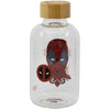 Botella de cristal Deadpool Marvel de 620 ml con tapón hermético