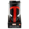 Vaso termo negro y rojo de Deadpool Marvel con tapa