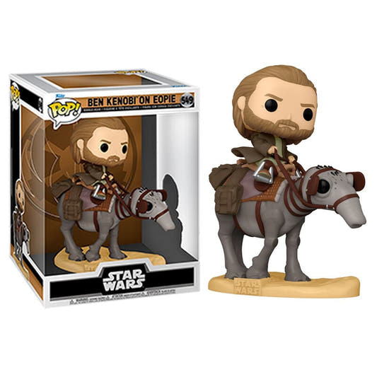 Figura Funko POP! de Obi-Wan Ben Kenobi sobre un eopie