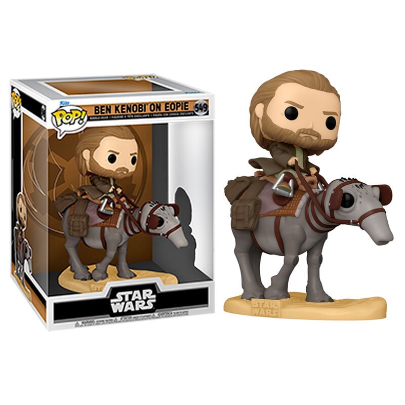 Figura Funko POP! de Obi-Wan Ben Kenobi sobre un eopie