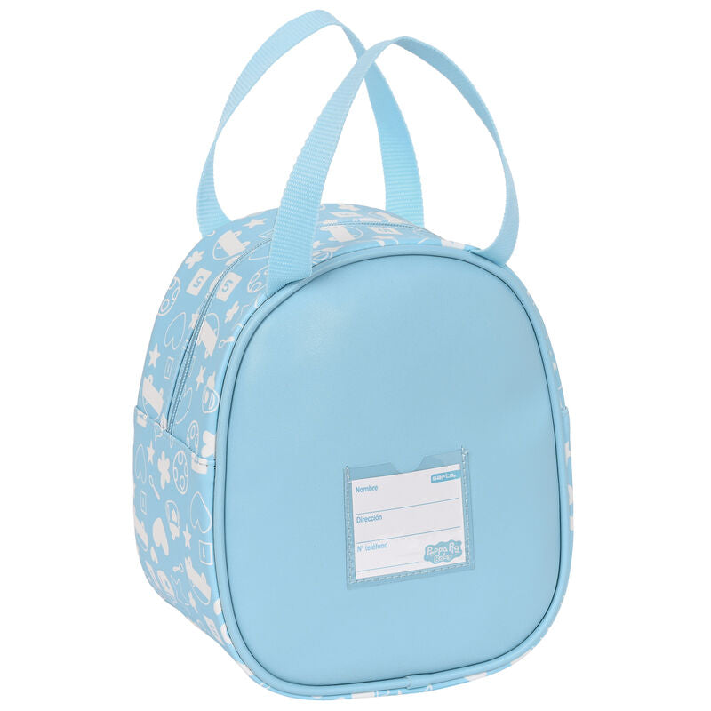 Bolsa portameriendas térmica azul Baby Peppa Pig - 2