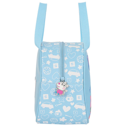 Bolsa portameriendas térmica azul Baby Peppa Pig - 3