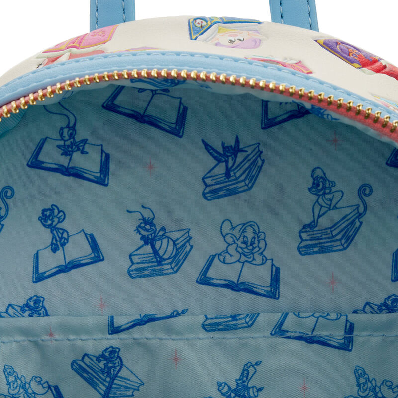 Mochila Loungefly Disney Princesas con libros clásicos de colores - 3