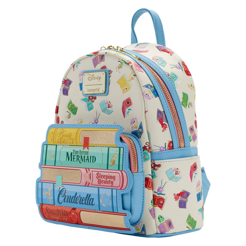Mochila Loungefly Disney Princesas con libros clásicos de colores - 6