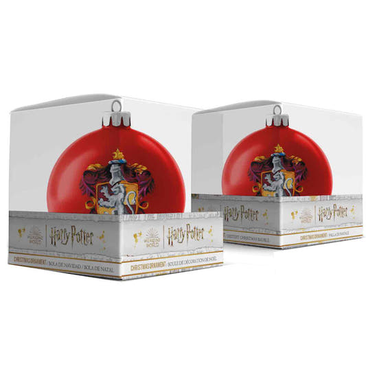 Bola de Navidad roja con escudo de Gryffindor de Harry Potter - 2