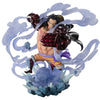 Figura Figuarts ZERO de Monkey D. Luffy de One Piece con efectos translúcidos y base rocosa